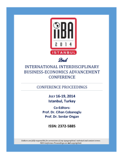 Proceedings of the International Interdisciplinary Business and Economics Conference: Volume 2