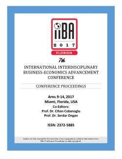 Proceedings of the International Interdisciplinary Business and Economics Conference: Volume 7